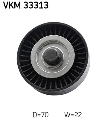 Deflection/Guide Pulley, V-ribbed belt