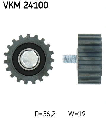 Deflection/Guide Pulley, timing belt (VKM 24100)
