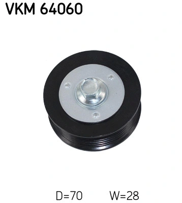 Deflection/Guide Pulley, V-ribbed belt (VKM 64060)
