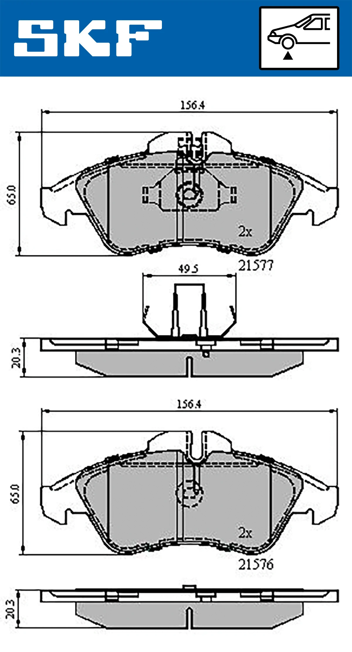 Brake Pad Set, disc brake (VKBP 80254)