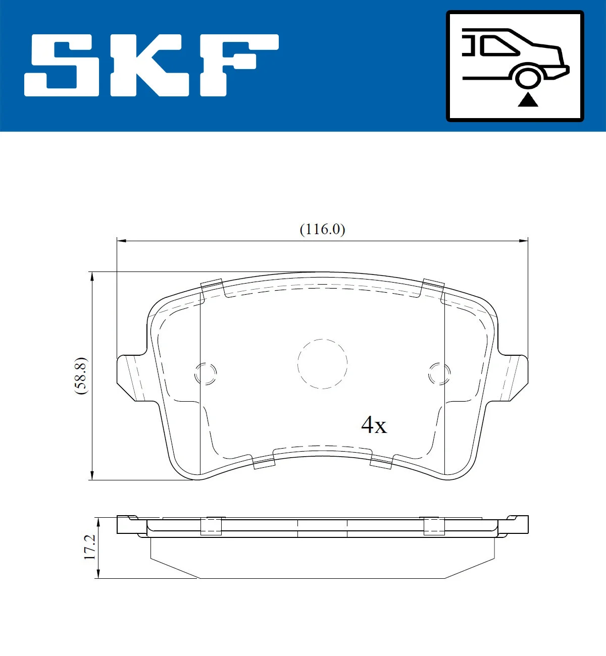 Brake Pad Set, disc brake (VKBP 90150)