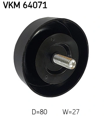 Deflection/Guide Pulley, V-ribbed belt
