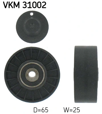 Deflection/Guide Pulley, V-ribbed belt (VKM 31002)