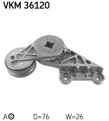 Tensioner Pulley, V-ribbed belt (VKM 36120)