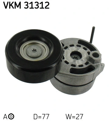 Tensioner Pulley, V-ribbed belt (VKM 31312)