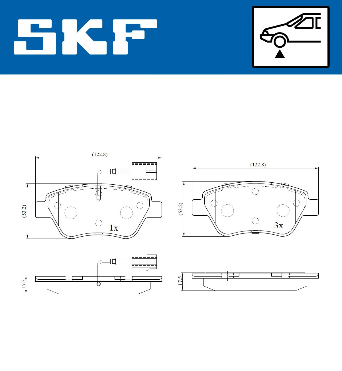 Brake Pad Set, disc brake (VKBP 80145 E)