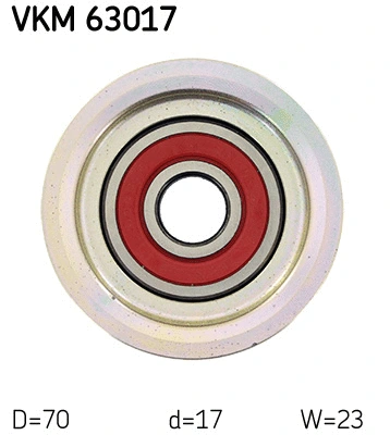 Deflection/Guide Pulley, V-ribbed belt