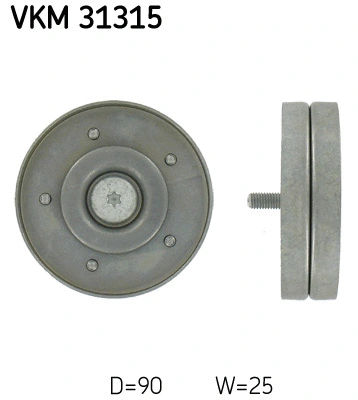 Deflection/Guide Pulley, V-ribbed belt (VKM 31315)