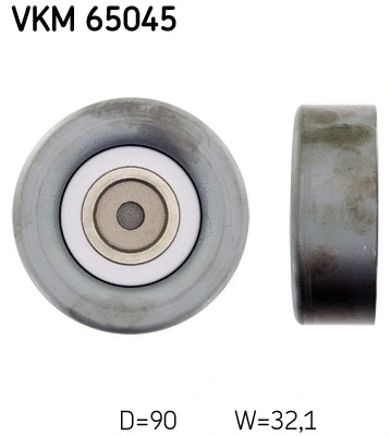Deflection/Guide Pulley, V-ribbed belt (VKM 65045)