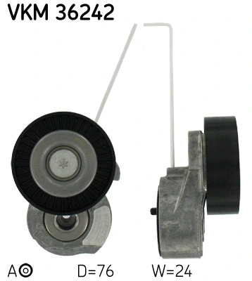 Tensioner Pulley, V-ribbed belt (VKM 36242)
