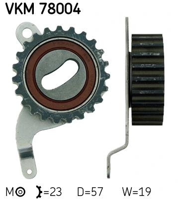 Tensioner Pulley, timing belt (VKM 78004)