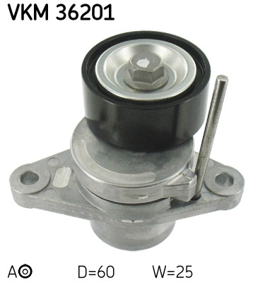Tensioner Pulley, V-ribbed belt (VKM 36201)