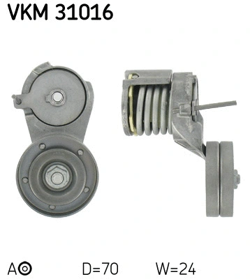 Tensioner Pulley, V-ribbed belt (VKM 31016)