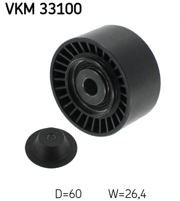 Deflection/Guide Pulley, V-ribbed belt (VKM 33100)