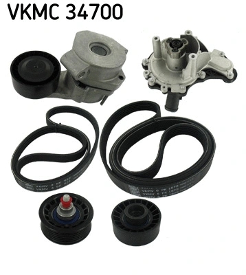 Water Pump + V-Ribbed Belt Kit (VKMC 34700)