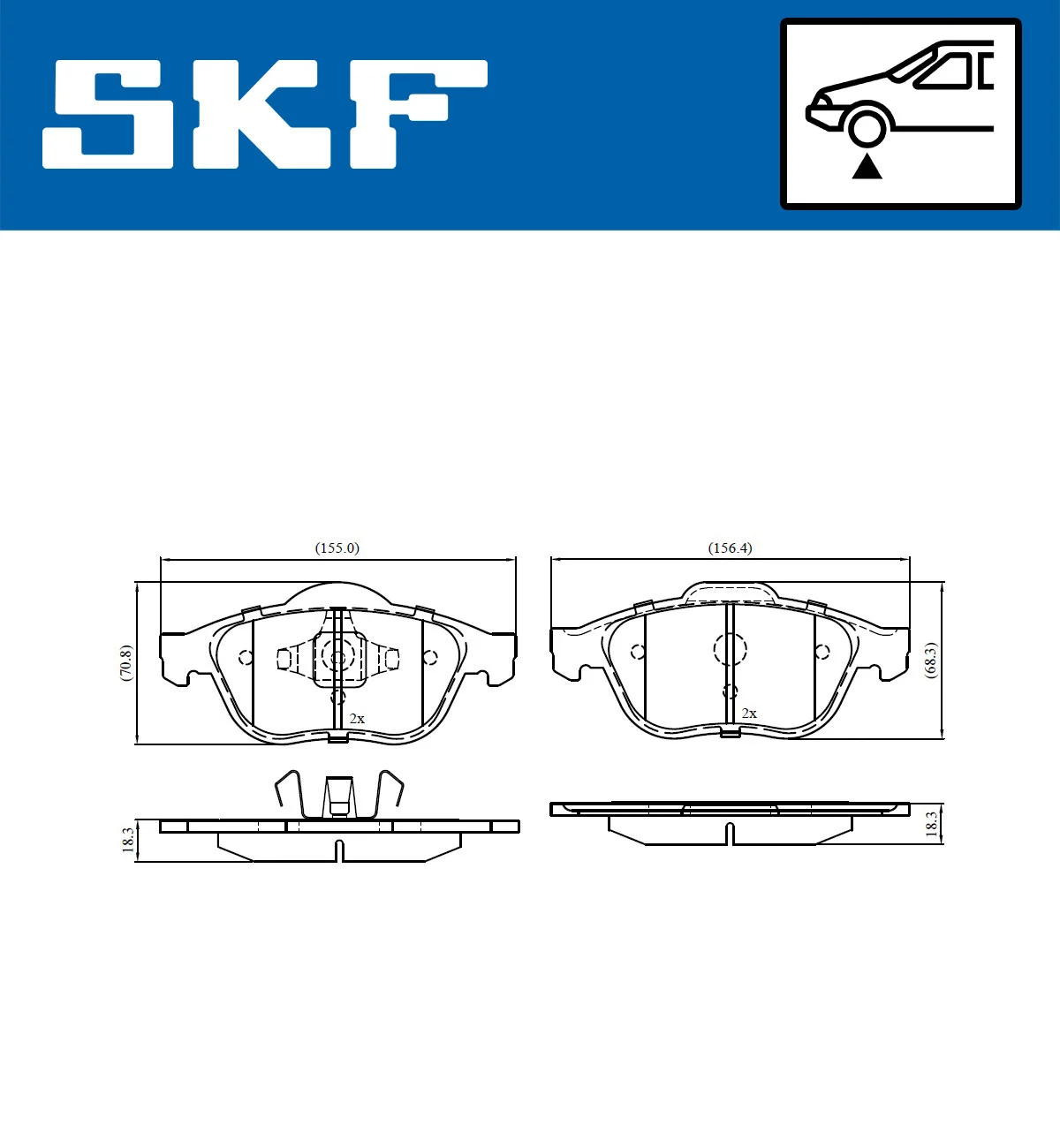 Brake Pad Set, disc brake (VKBP 80133)