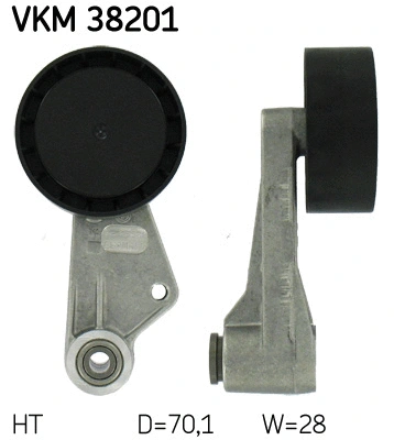 Tensioner Pulley, V-ribbed belt (VKM 38201)