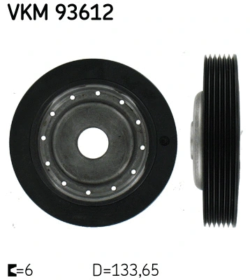 Belt Pulley, crankshaft (VKM 93612)