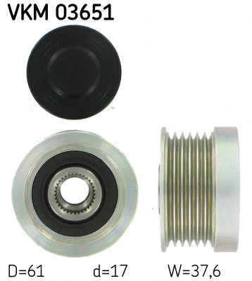 Alternator Freewheel Clutch (VKM 03651)