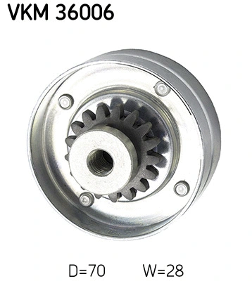 Deflection/Guide Pulley, V-ribbed belt