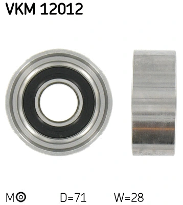 Tensioner Pulley, timing belt (VKM 12012)