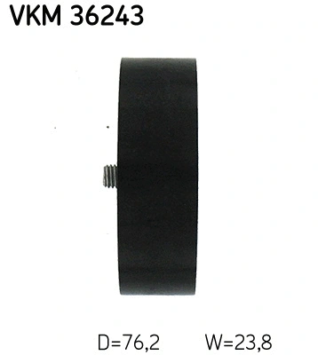 Deflection/Guide Pulley, V-ribbed belt
