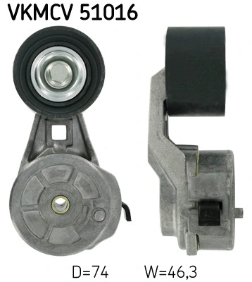 Tensioner Pulley, V-ribbed belt (VKMCV 51016)