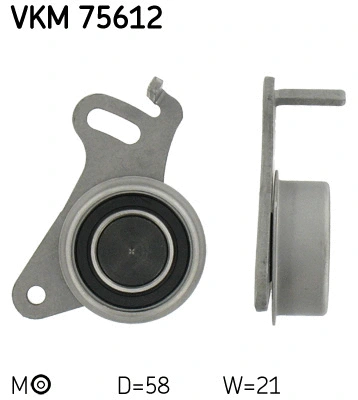 Tensioner Pulley, timing belt (VKM 75612)