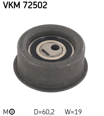 Tensioner Pulley, timing belt (VKM 72502)