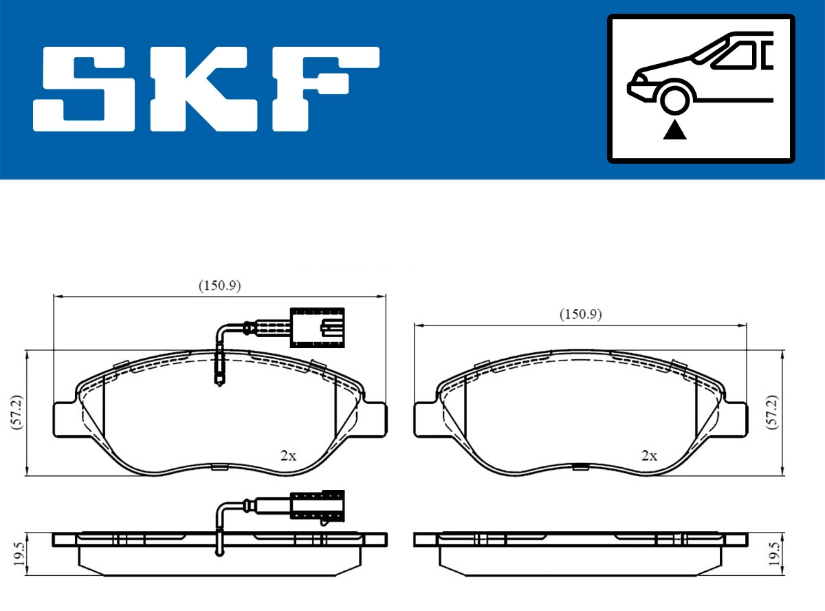 Brake Pad Set, disc brake (VKBP 80395 E)