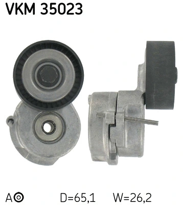 Tensioner Pulley, V-ribbed belt (VKM 35023)