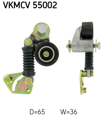 Tensioner Pulley, V-ribbed belt (VKMCV 55002)