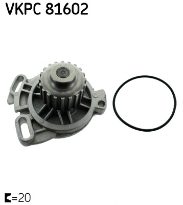 Water Pump, engine cooling (VKPC 81602)