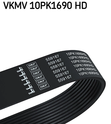 V-Ribbed Belt (VKMV 10PK1690 HD)