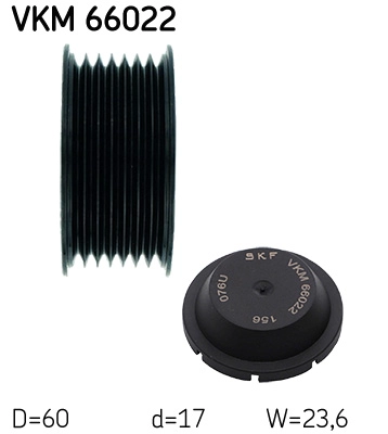 Deflection/Guide Pulley, V-ribbed belt