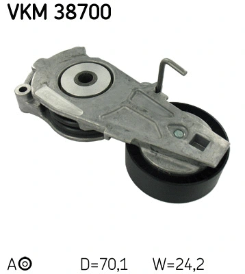 Tensioner Pulley, V-ribbed belt (VKM 38700)