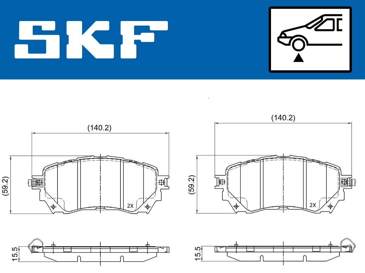 Brake Pad Set, disc brake (VKBP 80394 A)