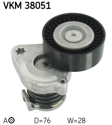 Tensioner Pulley, V-ribbed belt (VKM 38051)