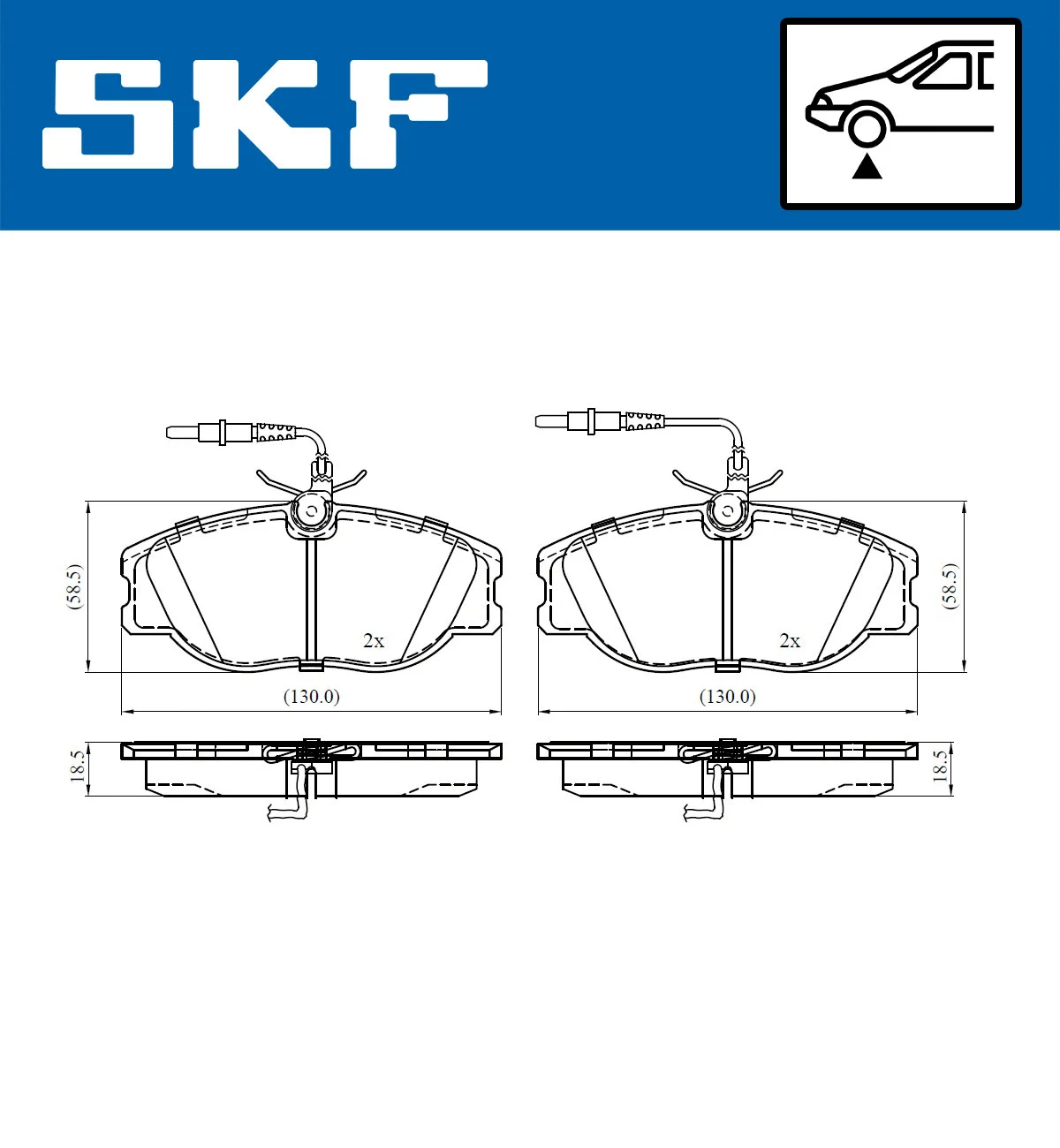 Brake Pad Set, disc brake (VKBP 80543 E)