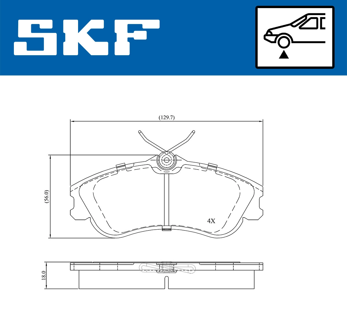 Brake Pad Set, disc brake (VKBP 80356)