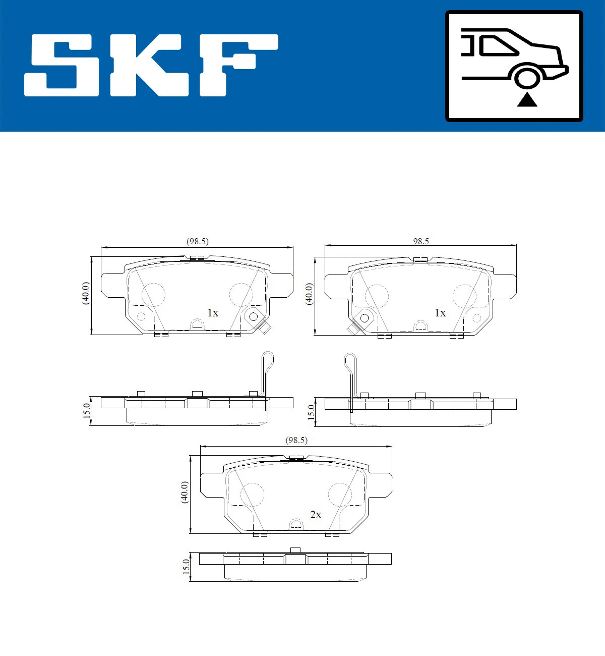 Brake Pad Set, disc brake (VKBP 90192 A)