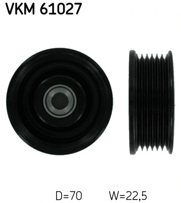 Deflection/Guide Pulley, V-ribbed belt (VKM 61027)