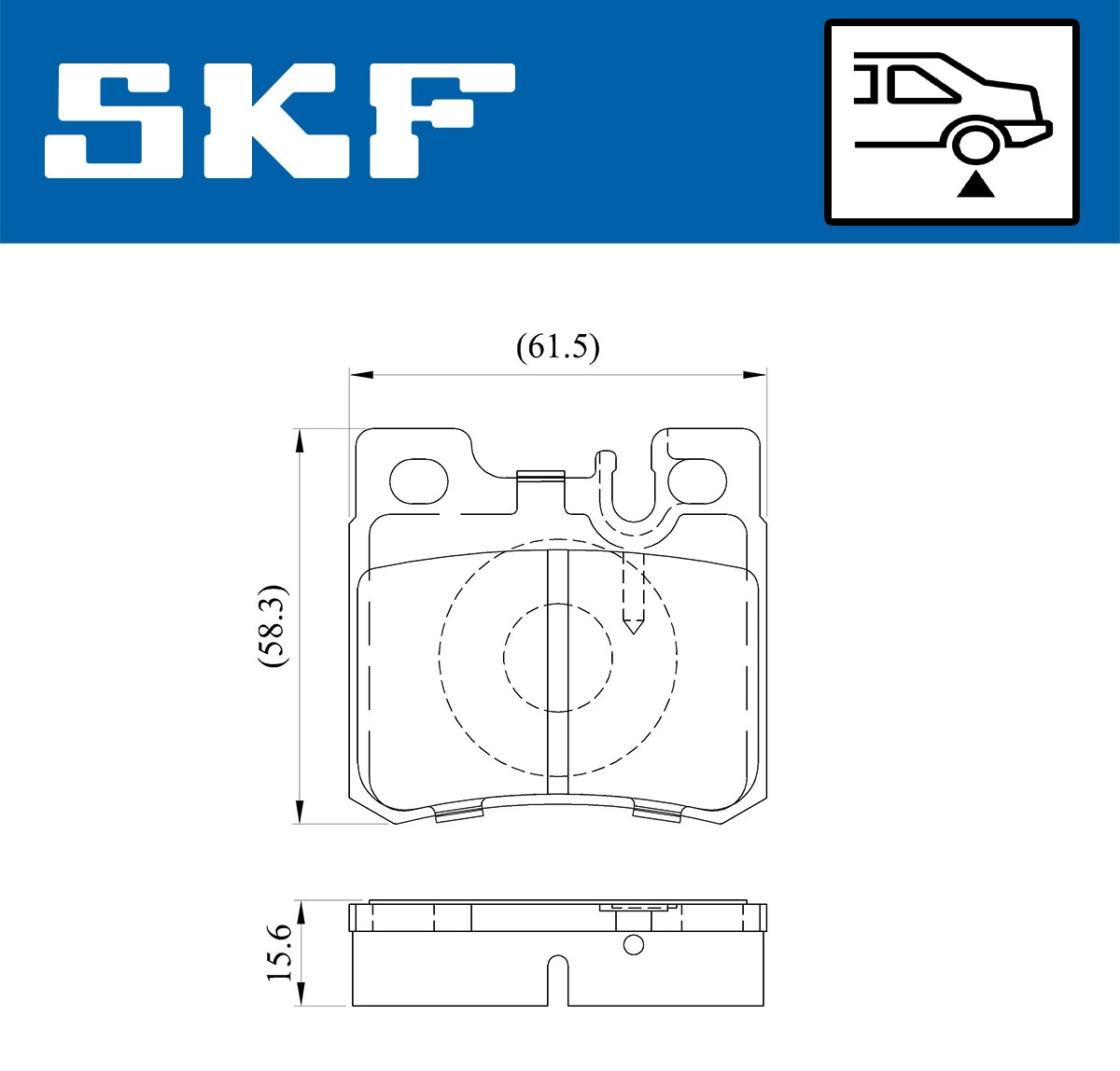 Brake Pad Set, disc brake (VKBP 90373)