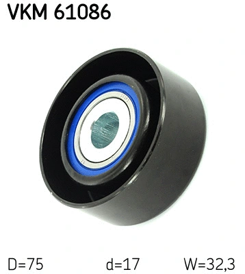 Deflection/Guide Pulley, V-ribbed belt