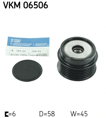 Alternator Freewheel Clutch (VKM 06506)