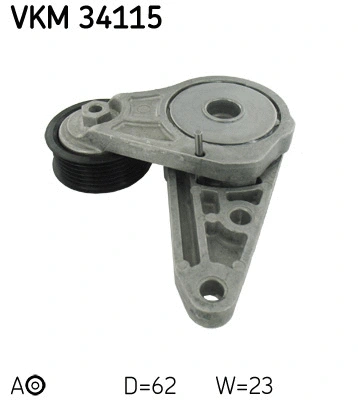 Tensioner Pulley, V-ribbed belt (VKM 34115)
