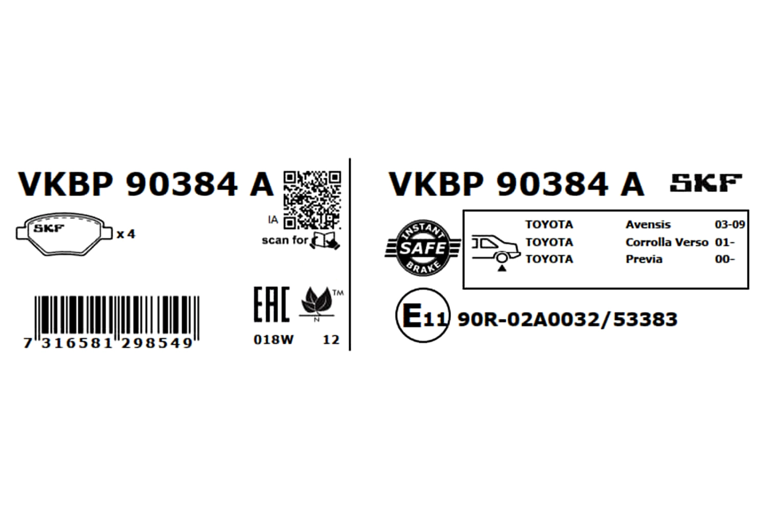 Brake Pad Set, disc brake