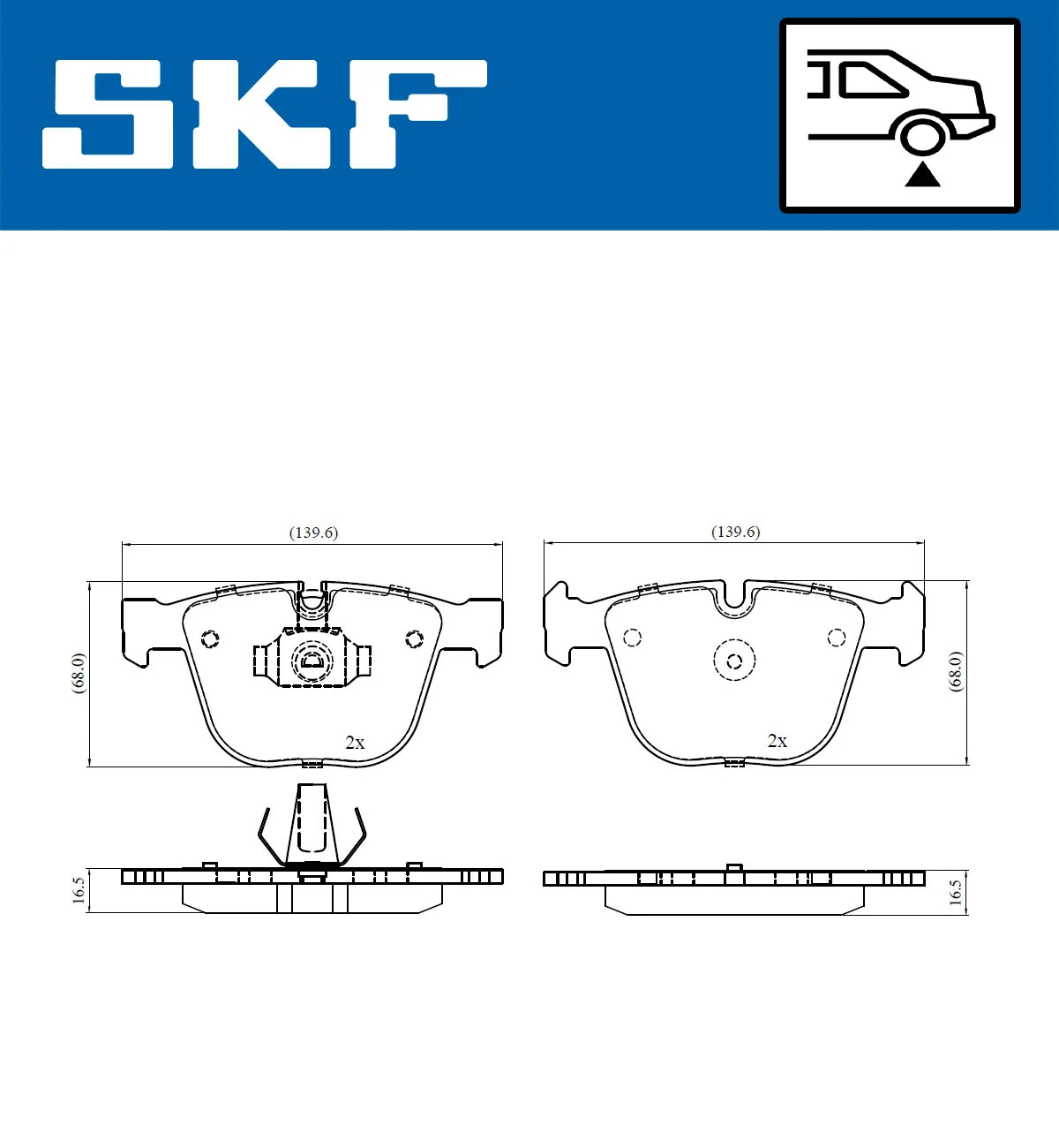 Brake Pad Set, disc brake (VKBP 90471)
