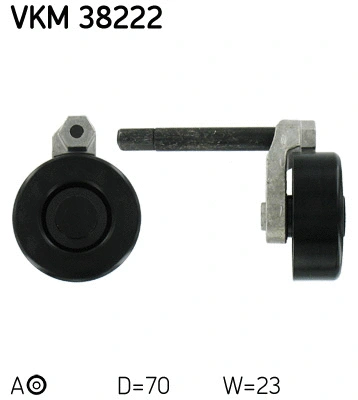 Tensioner Pulley, V-ribbed belt (VKM 38222)