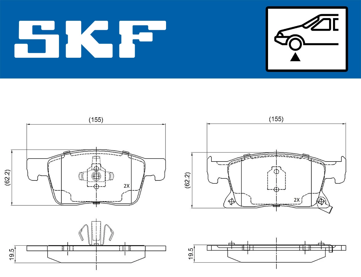 Brake Pad Set, disc brake (VKBP 80409 A)